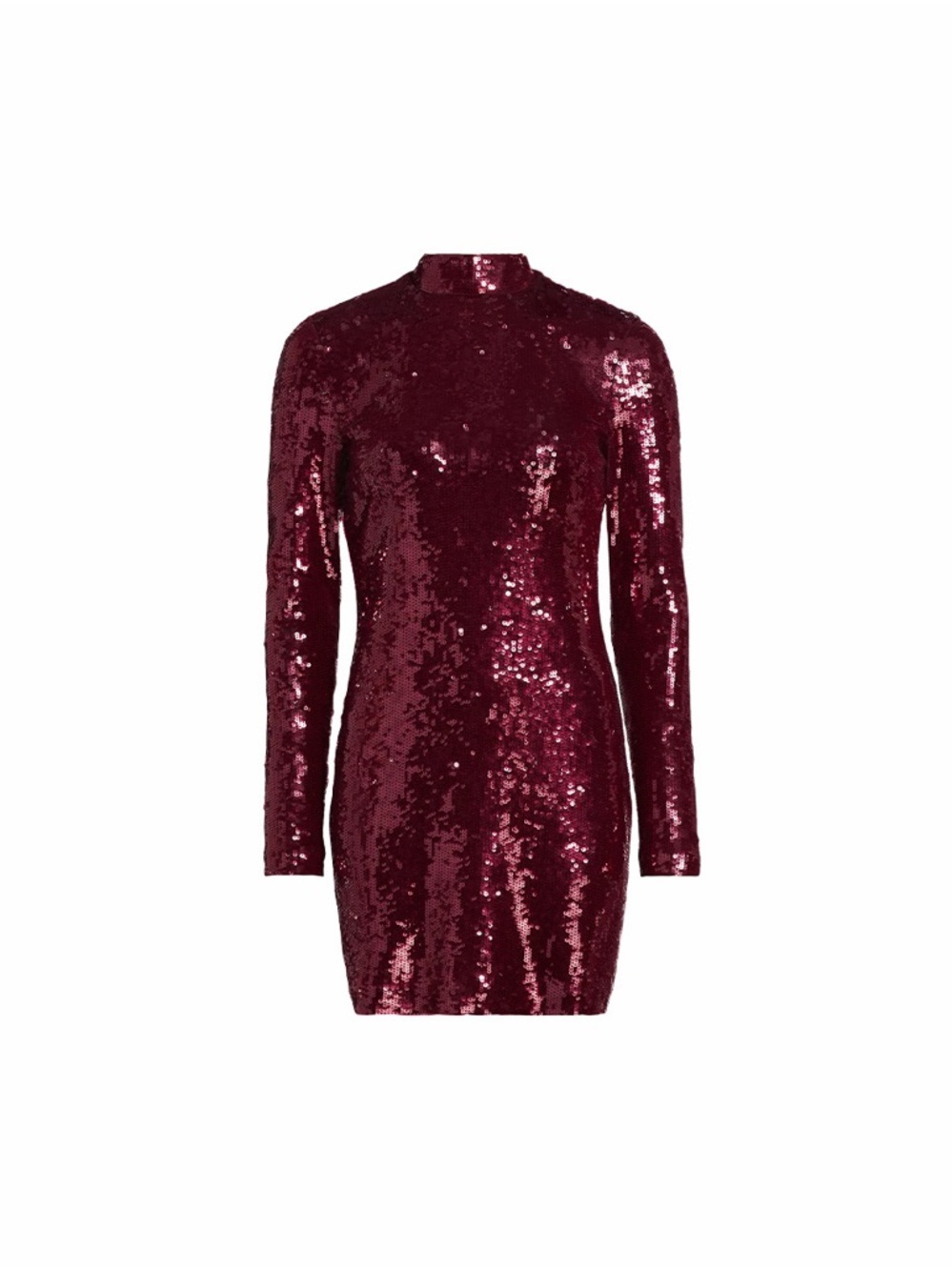 NWT Veronica Beard Sylee Sequin Longsleeve Mock Neck Mini Dress - Picture 2 of 4